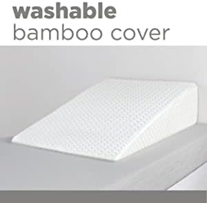 Adam Icon Bed Wedge Pillow of Memory Foam Acid Reflux and Gerds, Reduce Neck and Back Pain, Snoring, and Respiratory Problems - Breathable and Washable Cover