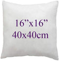 Adam Icon Hollowfibre Filled Cushion Inserts - Decorative Square Cushion Pad for Sofa, Chair, Bed - Pack of 2 (, 16x16 inch / 40x40cm)