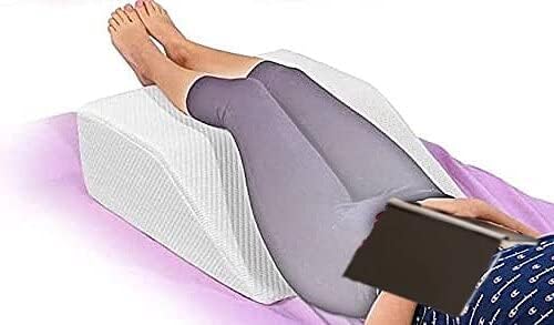 Adam Icon Orthopaedic Large Elevating/Elevated Leg Wedge Pillow Sleeping Reading Resting, Blood Circulation Reduce Back Hip Neck Knee Pain Relief