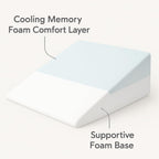 Becky Cameron™ Bed Wedge Pillow – Memory Foam Top for Sleeping, Acid Reflux, Snoring & Back Support – Washable Cover – Ideal for GERD, Heartburn & Post-Surgery Recovery