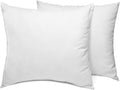 Sleep Restoration Cushion Inner Pads (Pack of 2), 40 x 40 cm (16" x 16") Throw Pillow Inserts, Hollowfibre Pillows for Sofa and Couch (White)