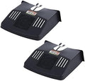 Whatmore 2 X Drain Cover 12"x11" Black Plastic Grid Cover Ventilated
