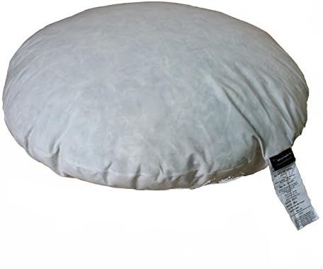 IZO All Supply 95% Feather 5% Down, 32 Inch Diameter Round Floor and Cushion Throw Pillow @ M&A STYLES LTD