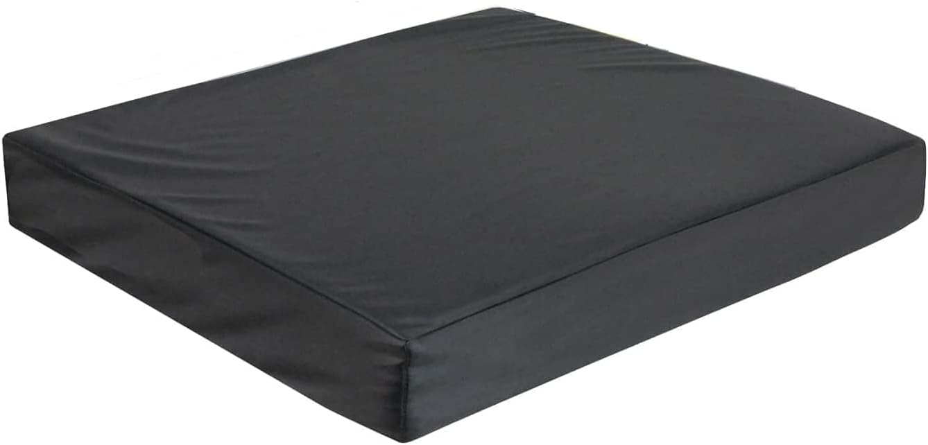 Adam Icon WATER PROOF Foam Seat Cushion/Chair Pad 18 x 16 x 3” with Washable Cover, for Relief and Comfort