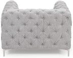 Adam Icon armchair grey velvet unique for living room