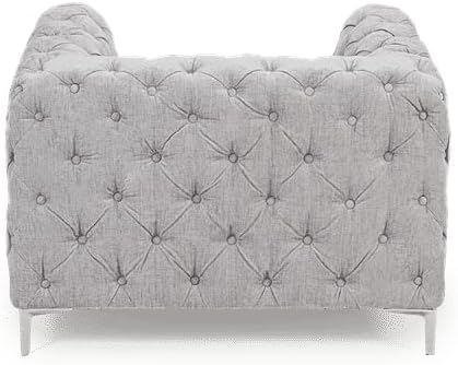Adam Icon armchair grey velvet unique for living room