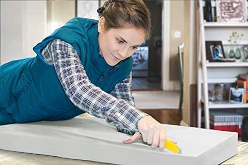 AK Trading CO. Professional 3" Thick, 18" Wide X 72" Long Regular Density Upholstery Foam, White