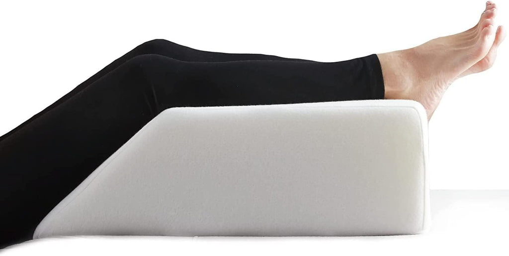 Wedge Pillow - 8 Inch Bed Wedge Pillow - 21 Inch Wide Incline Support Cushion for Lower Back Pain, Pregnancy, Acid Reflux, GERD, Heartburn, Allergies, Anti Snore – Soft Removable Cover