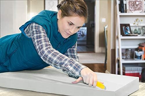 AK Trading CO. Professional 1" Thick, 18" Wide X 72" Long Regular Density Upholstery Foam, White