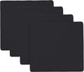 Adam Icon M&A STYLE Garden Chair Seat Pads | Slip Free Hypoallergenic Cushion | Water Resistant Thick Quality Cushion Pads | Great for Indoors & Outdoors | Secure Ties | 4 Pieces (Black)