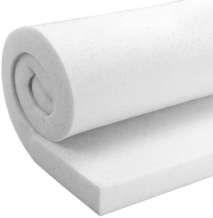 Adam Icon Upholstery Foam Cushion Seat Pads, Sofa dinning replacement cut to size pad and thickness (12" x 12" x 1")