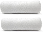 Becky Cameron Neck Roll Pillow Orthopedic Bolster Crumbed Foam Filled Cylinder Cushion Pad Lumbar Support Leg Pain Comfort Cervical Round Pillow ideal for Rest Reading Sleeping (12" x 6" Round)