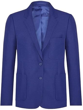 Adam Icon Girls School Uniform Blazer – Classic Tailored – Regular Fit with Pockets (Royal Blue - Size 32)