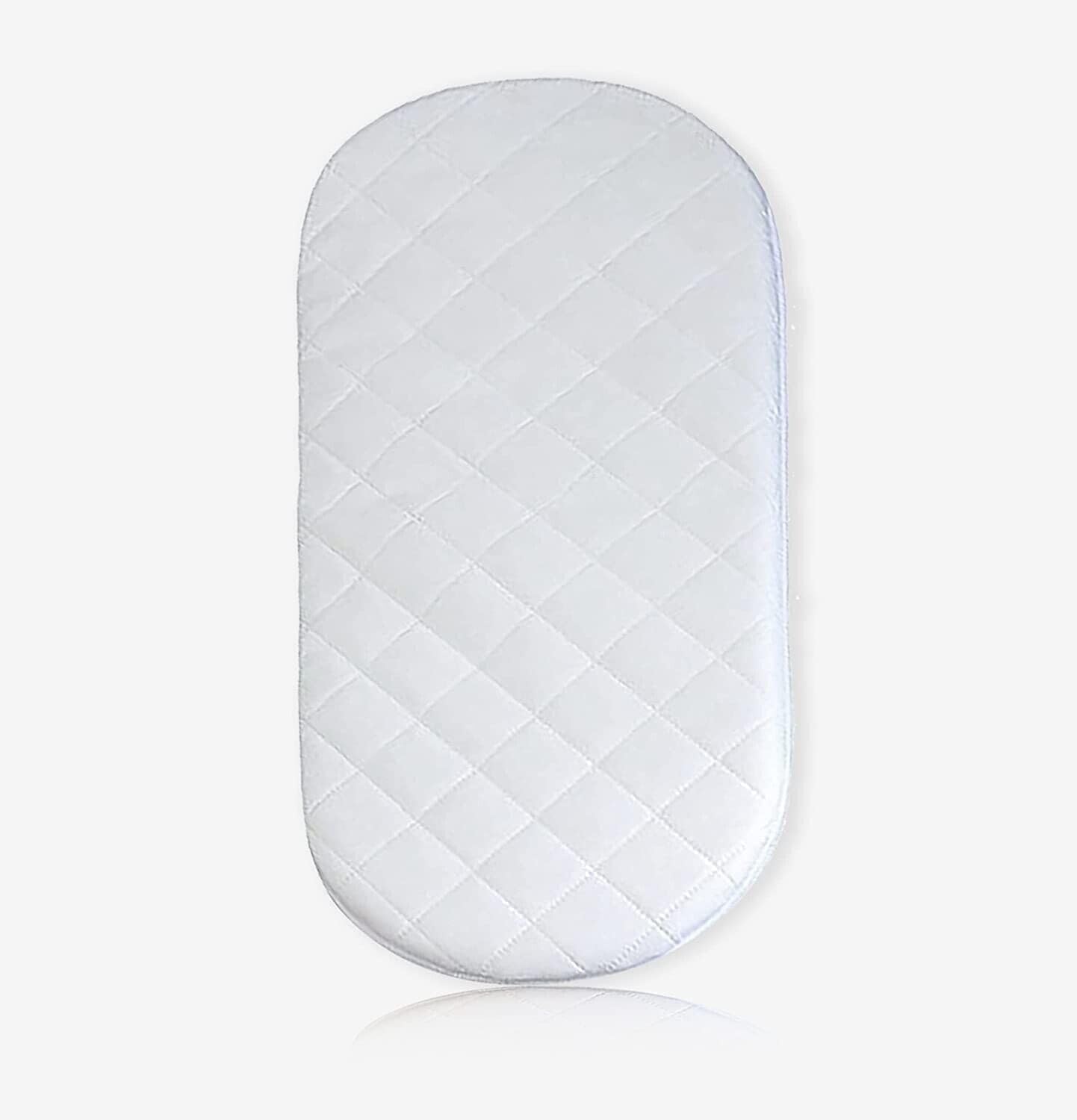Adam Icon MUMS IDEAL Classic Foam Moses Basket Mattress, White, 65 x 28 x 3.5 cm