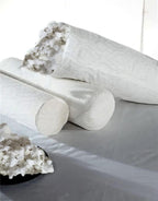 Becky Cameron Neck Roll Pillow Orthopedic Bolster Crumbed Foam Filled Cylinder Cushion Pad Lumbar Support Leg Pain Comfort Cervical Round Pillow ideal for Rest Reading Sleeping (12" x 6" Round)