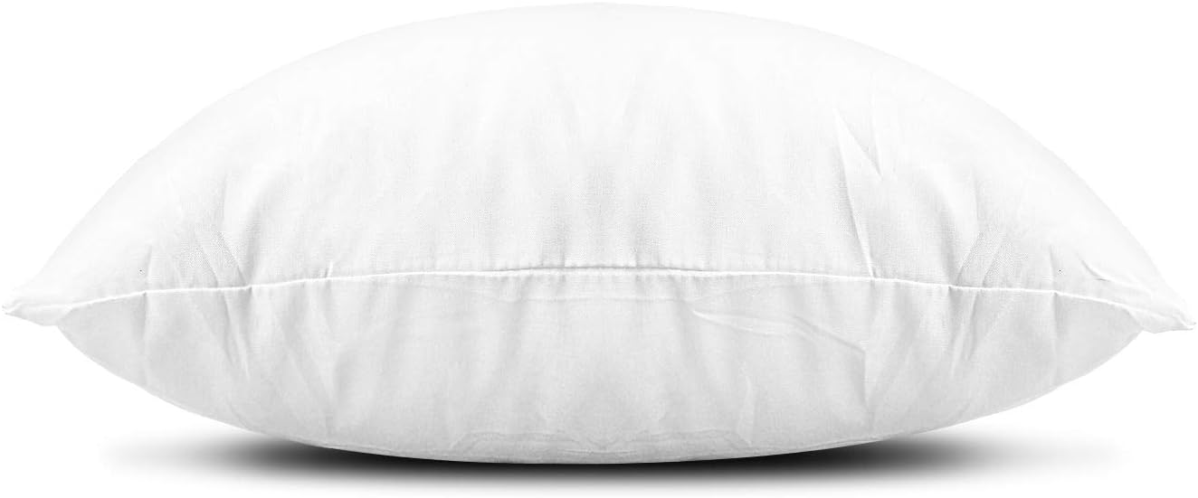 EDOW Throw Pillow Insert, Lightweight Soft Polyester Down Alternative Decorative Pillow, Sham Stuffer, Machine Washable. (White, 26x26)