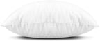 Edow Throw Pillow Insert, Lightweight Soft Polyester Down Alternative Decorative Pillow, Sham Stuffer, Machine Washable. (White, 18x18)
