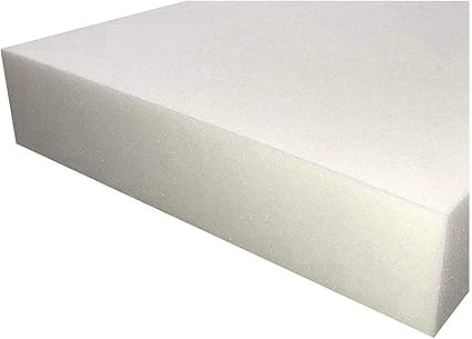 Foamily 60x20x1 inches upholstery foam for back seat cushions, cushion seat cut to any size