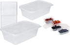 Adam Icon 25 Microwave Plastic Food Takeaway Heavy Duty Satco Containers with Lids 650ml (650ml)