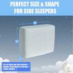 Boho City Sleeper | Side Sleeper Pillow | Cube Memory Foam Pillow for Back & Shoulder Pain | Square Neck Cushion for Better Support | Comfortable Bed for Dreamy Sleep | Queen, King, Single & Travel