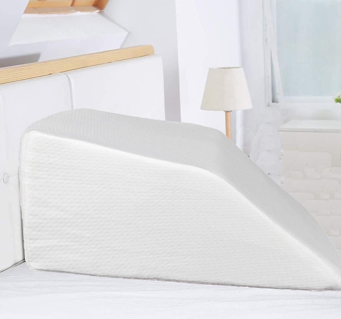 Adam Icon Orthopaedic Large Elevating/Elevated Leg Wedge Pillow Sleeping Reading Resting, Blood Circulation Reduce Back Hip Neck Knee Pain Relief