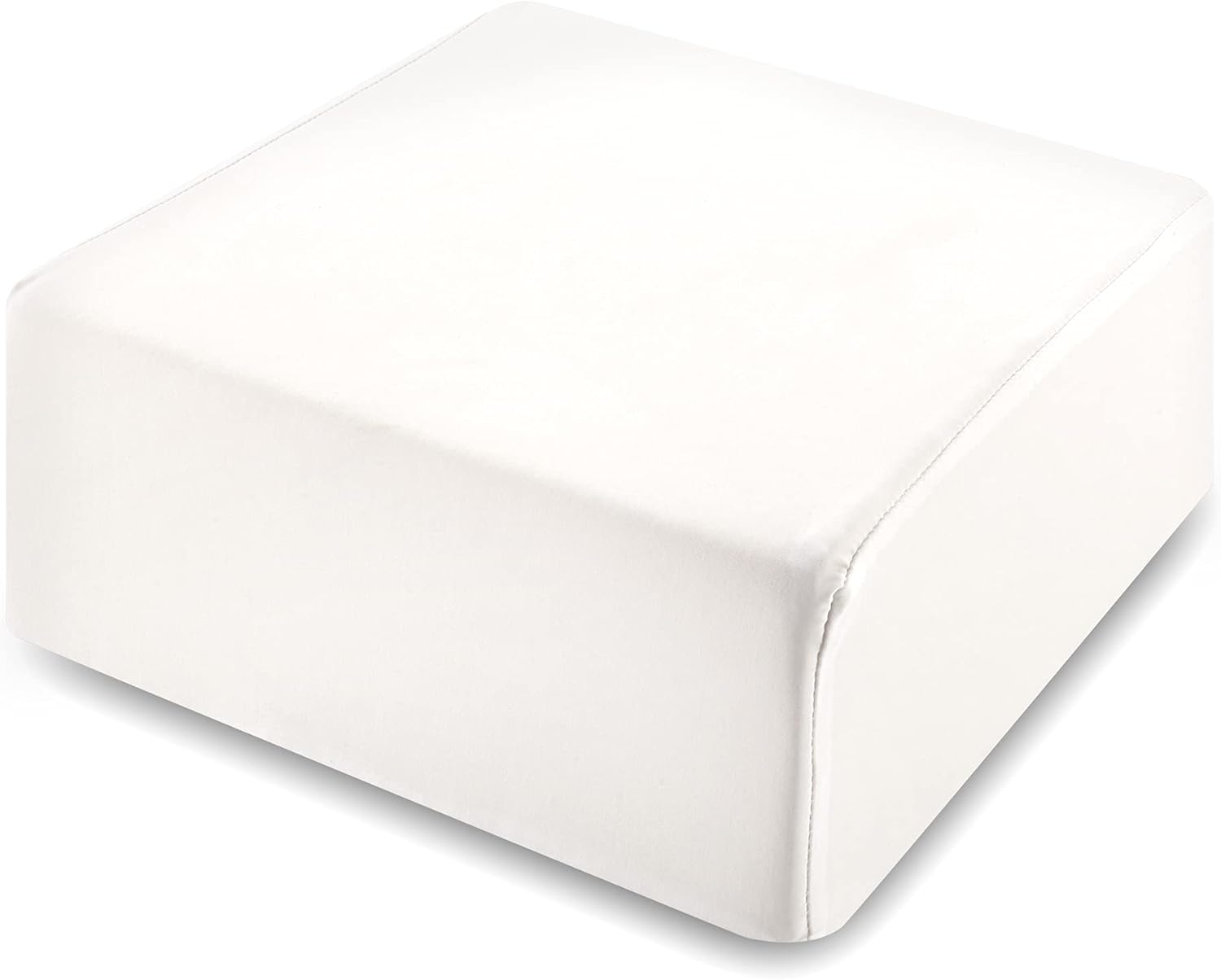 TOPPURE Cube Memory Foam Pillow for Side Sleepers(14"x14"x6" Large and Thick), Cervical Pillow for Neck and Shoulder Pain Relief, Coach Pillow, Travel Pillow, White
