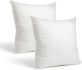 Foamily Set of 2 Hollow Fibber Plump Cushions Inner Fillers Inserts Pads Hypoallergenic Cushion Pad Stuffer Pillow Insert Square Polyester Standard White 22” x 22” @ M&A STYLES LTD