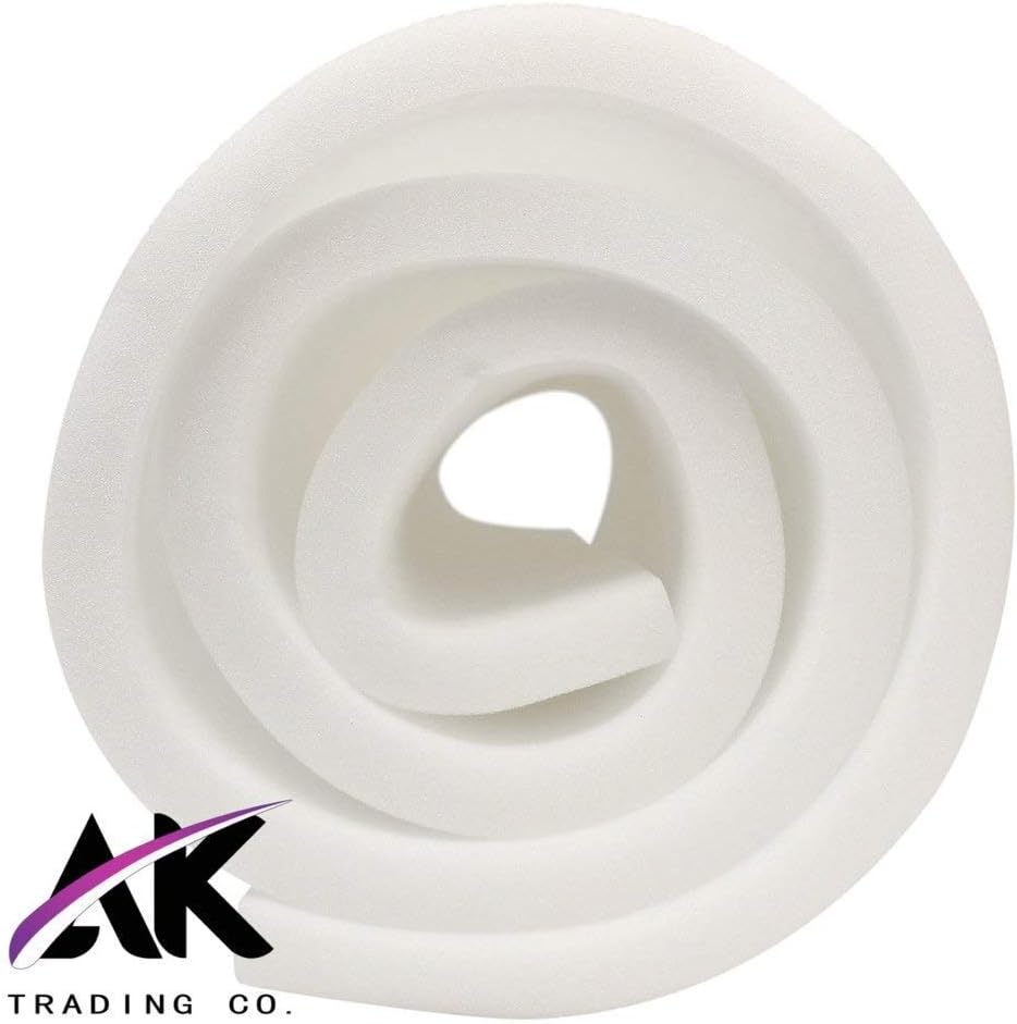 AK TRADING CO. 2" H X 24" W x 72" L Upholstery Foam Cushion CertiPUR-US Certified. (Seat Replacement, Upholstery Sheet, Foam Padding)