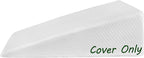 Abco Bed Wedge Pillow Cover- Wedge Pillow Case Cover - Fits Abco Tech 7 Inch Bed Wedge Pillow - Replacement Cover ONLY - Washable
