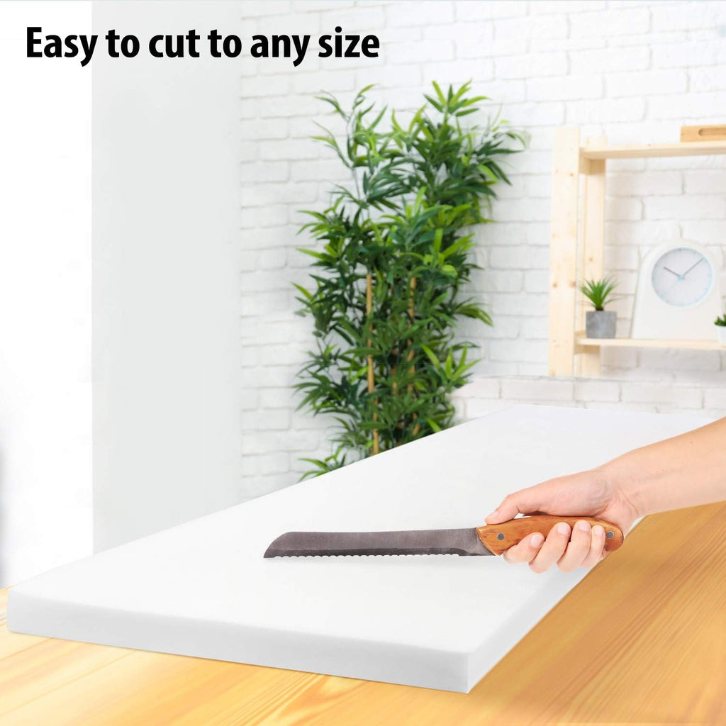 FOAMSPOT 3" Height x 24" Width x 60" Length 1.8 Density 44ILD (Firm) Upholstery Foam Cushion Made in USA
