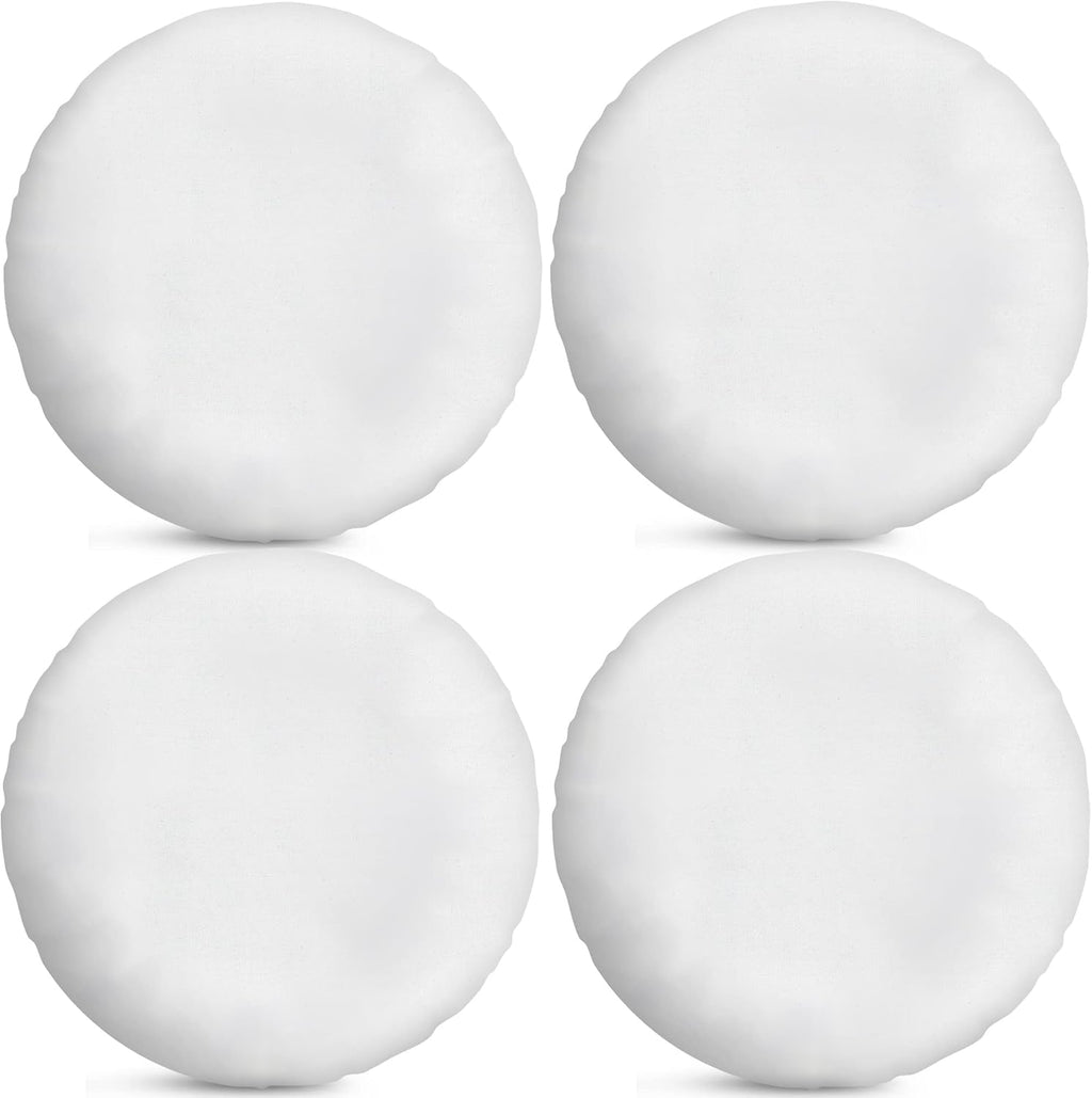 Foamily Round Throw Pillows 4 Pack 20" Pillow Inserts for Couch or Bed Decorative Bedding - Made in USA @ M&A STYLES LTD