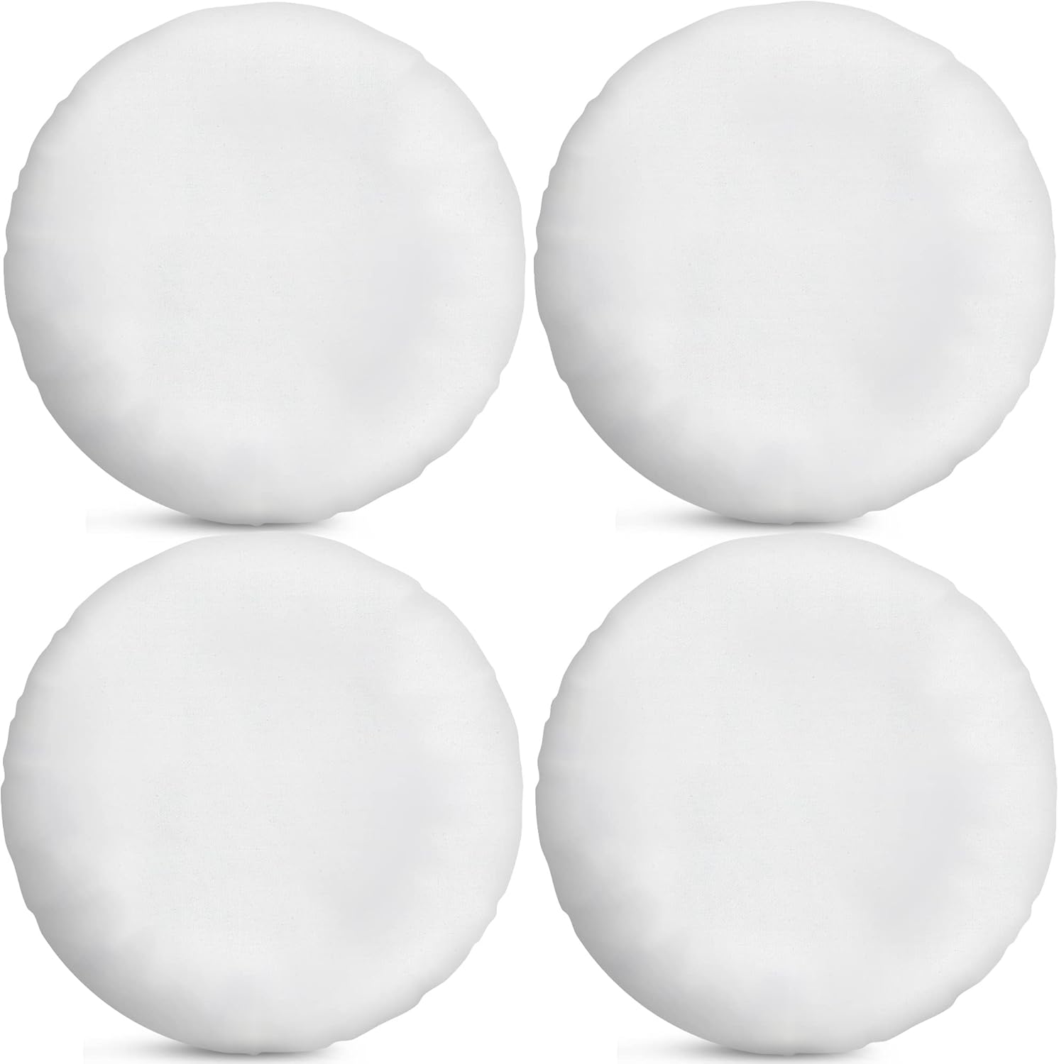 Foamily Round Throw Pillows 4 Pack 20" Pillow Inserts for Couch or Bed Decorative Bedding - Made in USA @ M&A STYLES LTD