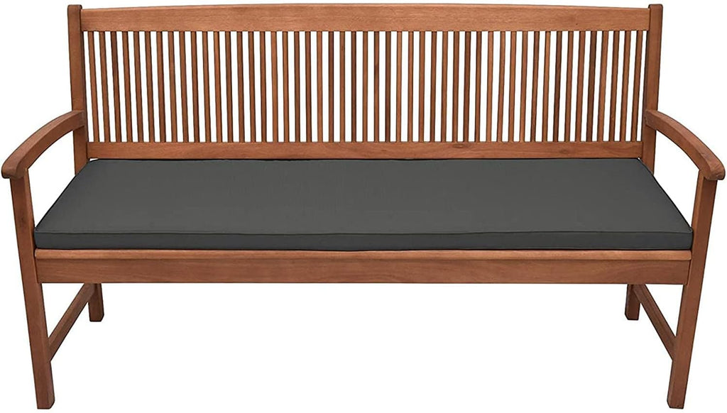 Adam Icon M&A Garden Bench Seat Cushion Pad Waterproof,2, 3, 4 Seater Bench Cushions Seat Pads,Outdoor Bench Pads for Patio Furniture Swing Chair (108 X 45 X 5 CM TWO SEATER, RED)