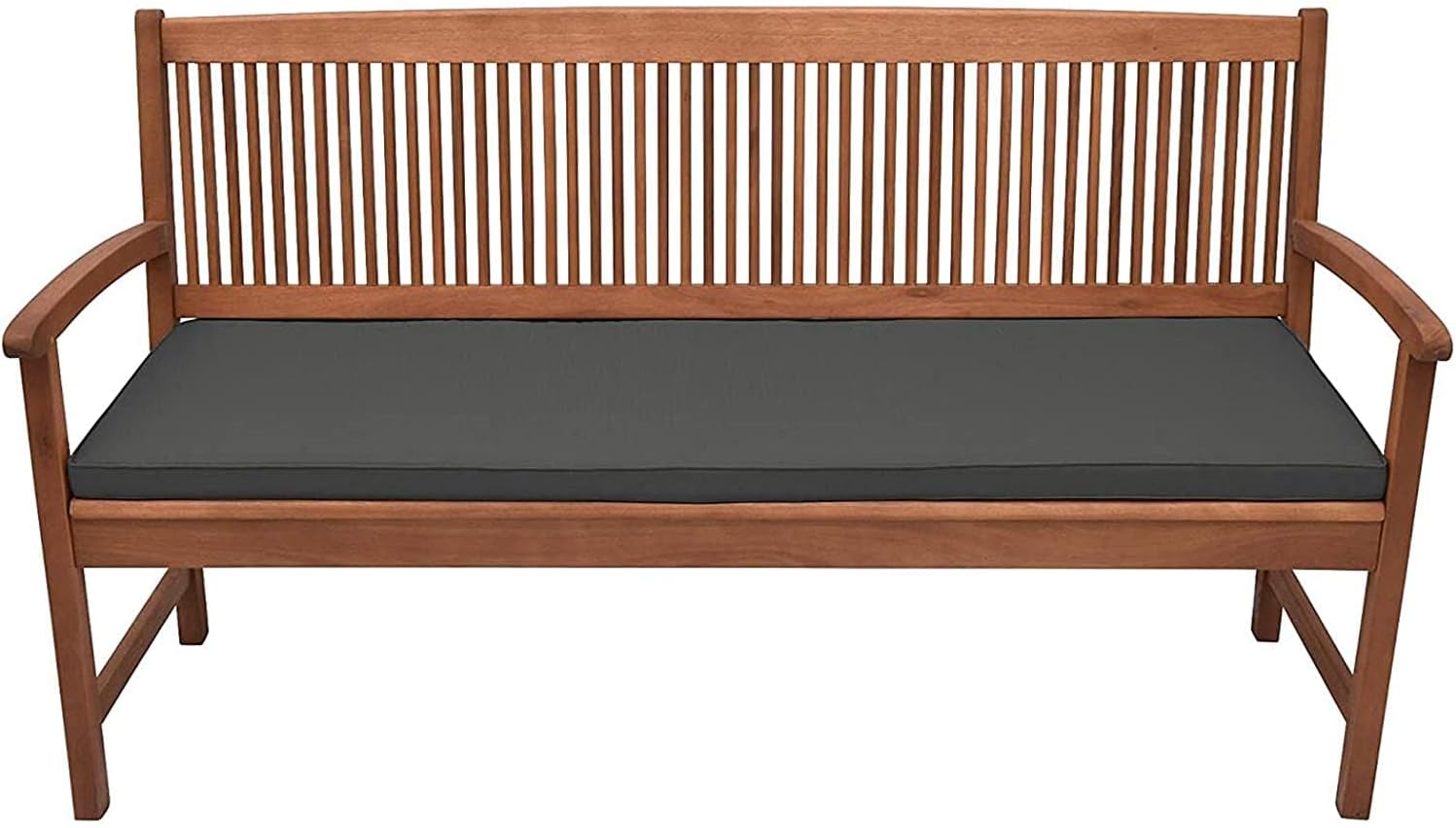 Adam Icon Outdoor/Indoor Water Resistant 3 Seater Bench And Patio Furniture Padded Cushion ONLY Garden Furniture Pad 142cm x 52cm x 6cm thick (White)