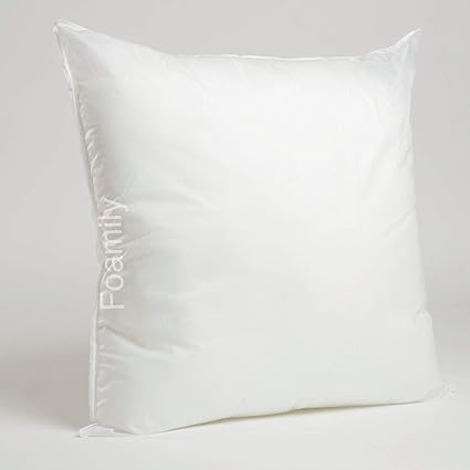 Foamily ® Throw Pillows Insert 26 x 26 Inches - Euro Bed and Couch Decorative Pillow - Made in USA - Bed and Couch Sham Filler @ M&A STYLES LTD