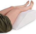 Leg Elevation Pillow for Sleeping - Wedge Pillows for After Surgery | Memory Foam Wedge Pillow for Legs | Relieves Foot and Ankle Injury, Leg, Hip, and Knee Pain, Improves Blood Circulation