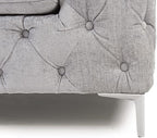 Adam Icon armchair grey velvet unique for living room