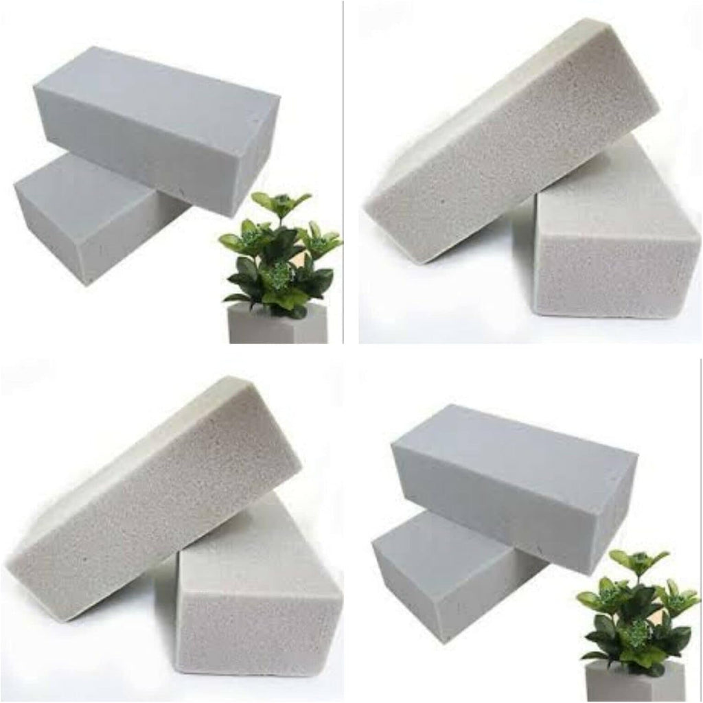 Becky Cameron White Foam Brick, Rectangle Polystyrene Block for Arts and Crafts, 6 Pack, 20.3 x 10.2 x 5 cm (8" x 4" x 2")