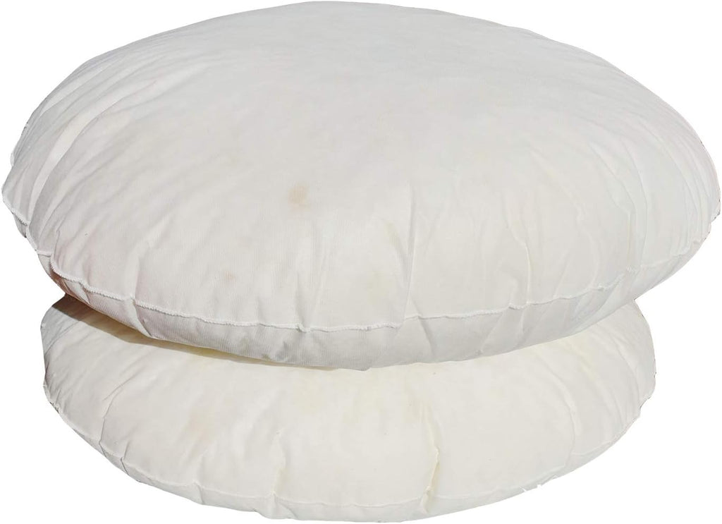 Adam Icon Round Floor Cushion with 100% Foam Filling, Inner Shredded Foam Pad Insert (32")