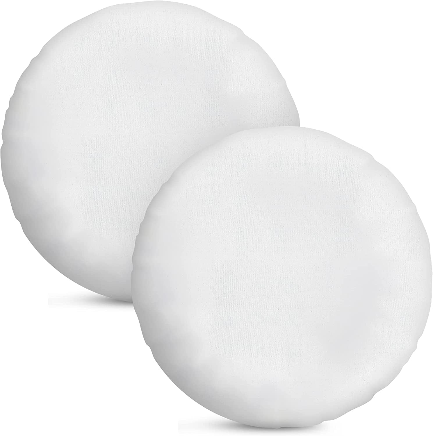 Foamily Round Throw Pillows 2 Pack 16" Pillow Inserts for Couch or Bed Decorative Bedding - Made in USA @ M&A STYLES LTD