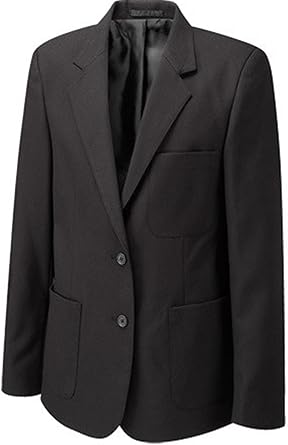 Adam Icon Girls School Uniform Blazer – Classic Tailored – Regular Fit with Pockets (Black - Size 32)