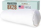 Pillowflex 8 Inch Bolsters Pillow Form Inserts For Shams (8 Inch By 28 Inch Bolster)