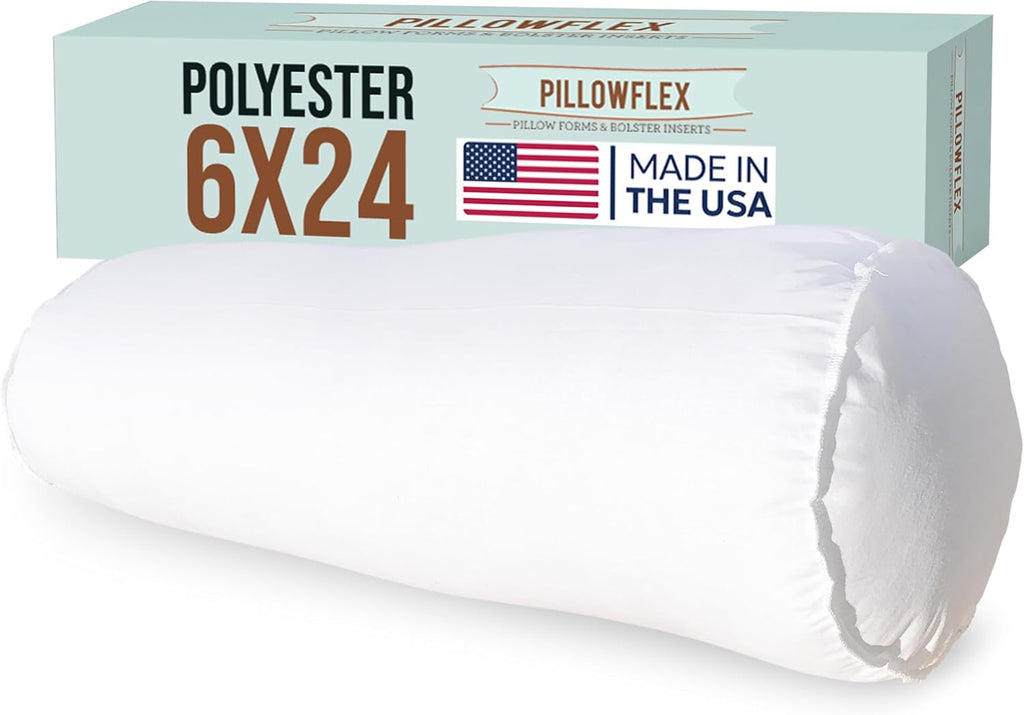 Pillowflex 6 Inch By 24 Inch Bolster Insert Pillow Forms