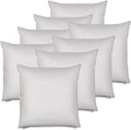 IZO All Supply 18 by 18 Inches, Pack of 8 Square Sham Stuffer Throw Pillow Insert, White