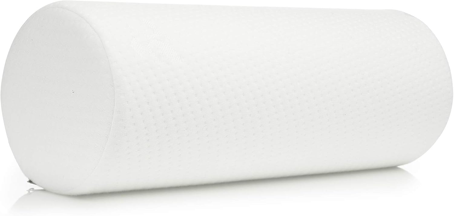 AllSett Health Large Cervical Neck Support Pillow, Memory Foam Bolster Pillow for Sleeping, Roll Pillow for Neck, Back & Shoulder Pain Relief, 17 in Length x 6 in | Removable Washable Cover