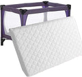 M&A STYLE Travel Cot Mattress - Fully Breathable/Removable Anti Allergenic Quilted Cover - Toddler Bedding Nursery Protector (95cm x 65cm x 5cm)