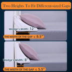 LOFE Mattress Gap Filler King 77"x12"x8"- Wider 12" Bed Wedge Pillow for Headboard Gap, Bed Gap Filler Between Headboard and Mattress(0-12"), Triangle Headboard Pillow for Stop Losing Pillows