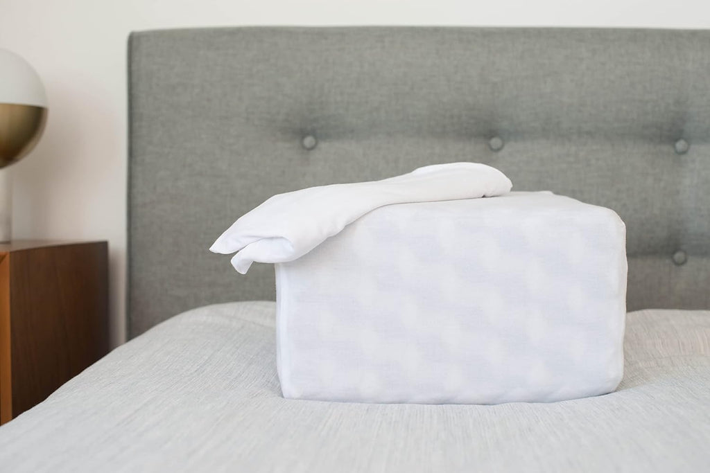 Pillow Cube Travel Pillowcase - White | Polyester | Fits 12x12