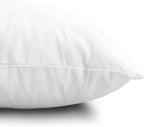 EDOW Throw Pillow Insert, Lightweight Soft Polyester Down Alternative Decorative Pillow, Sham Stuffer, Machine Washable. (White, 12x20)