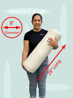 Pillowflex 8 Inch Bolsters Pillow Form Inserts For Shams (8 Inch By 28 Inch Bolster)